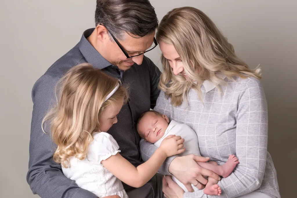 Baby im grünen Tuch